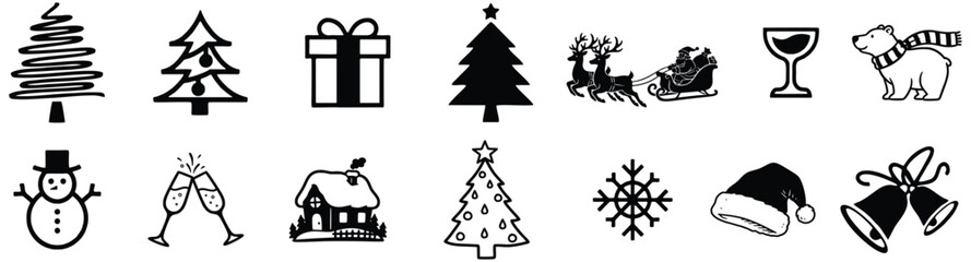 Christmas icons.eps