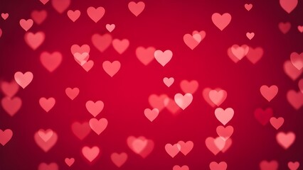 Floating love hearts