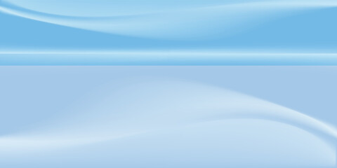 Fototapeta premium Blue studio room. Limbo light background. Abstract 3d backdrop for product presentation. Minimal wall scene. Showcase, promotion display