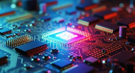 Obraz premium electronic circuit board