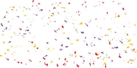 Golden confetti background pattern – celebration party glitter confetti overlay for festive decoration, luxury gold falling confetti design isolated on white