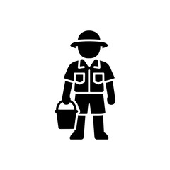 Fisherman Activity Bucket Uniform Icon
