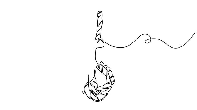 continuous one line drawing of a tug of war with hands pulling a thick rope a symbol of competition and teamwork vector outline sketch, animation, motion, video, line drawing