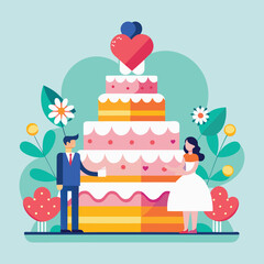 Colorful Wedding Celebration Scene