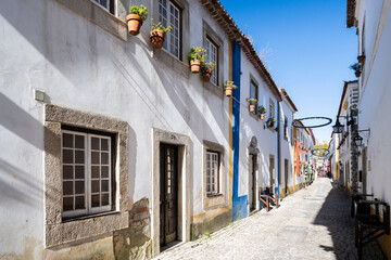 Village Street Obidos, a major tourist attraction