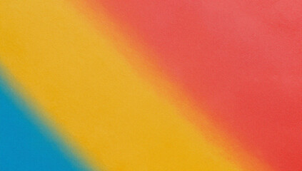 Close up of a red, yellow and blue textured surface