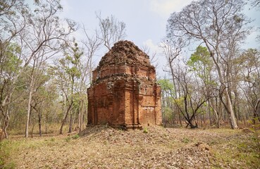 Prasat Op On at the ancient Khmer capital of Koh Ker in Cambodia