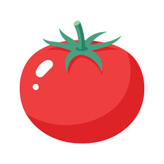 Fresh red tomato illustration
