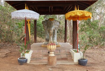 Prasat Thom at the ancient Khmer capital of Koh Ker, known for its unique pyramid