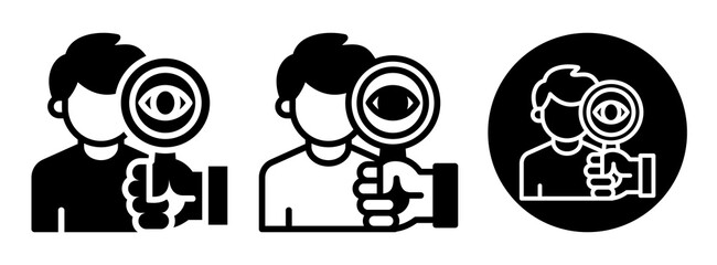 Observation Icon Collection Glyph & Mixed Style