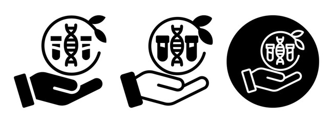 Sample Biology Icon Collection Glyph & Mixed Style