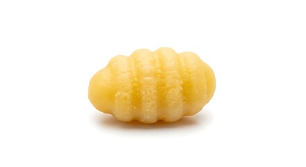 Single Gnocchi Pasta Isolated on White Background