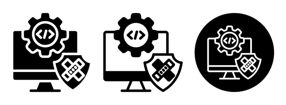 Software Patch Icon Collection Glyph & Mixed Style