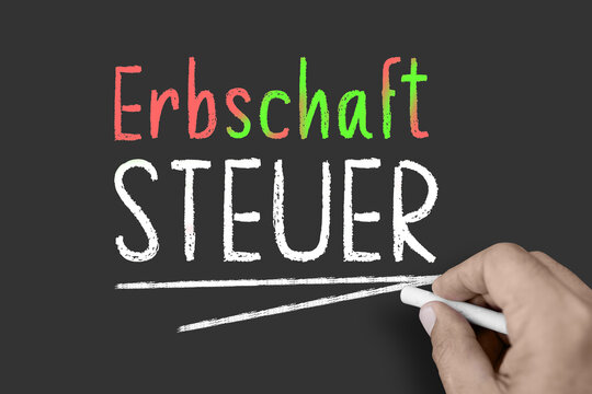 Erbschaftsteuer, Kreidetafel