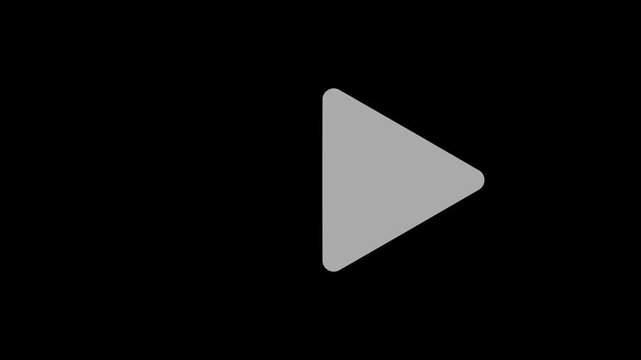 fast forwarding button icon animation on transparent background. Fast forward sign moving forward 4k Footage