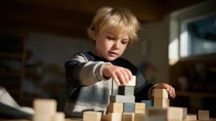 A child building imaginative structures using a modular toy system that promotes STEM learning and creative exploration — educational product design, hands-on development, and interactive modular - Powered by Adobe