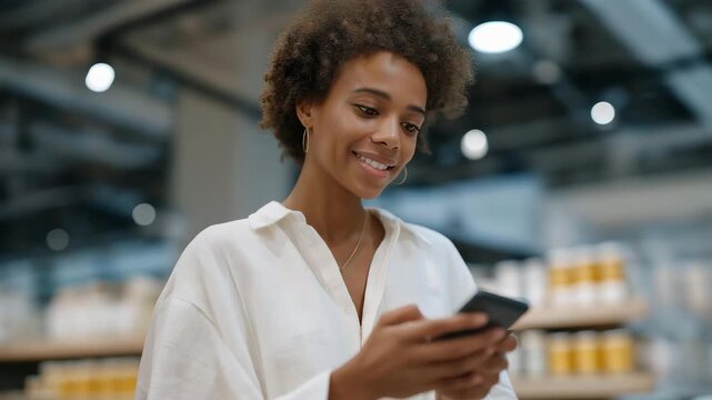 A customer scanning QR codes on a product&rsquo;s packaging to review carbon footprint data and supply chain transparency before purchasing &mdash; ethical product discovery, digital sustainability tools, and