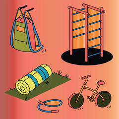 Vector illustration icon design symbol of a swing