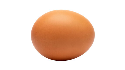 Brown chicken egg isolated PNG, natural food ingredient for cooking and baking on transparent background