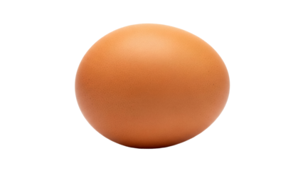 Brown chicken egg isolated PNG, natural food ingredient for cooking and baking on transparent background