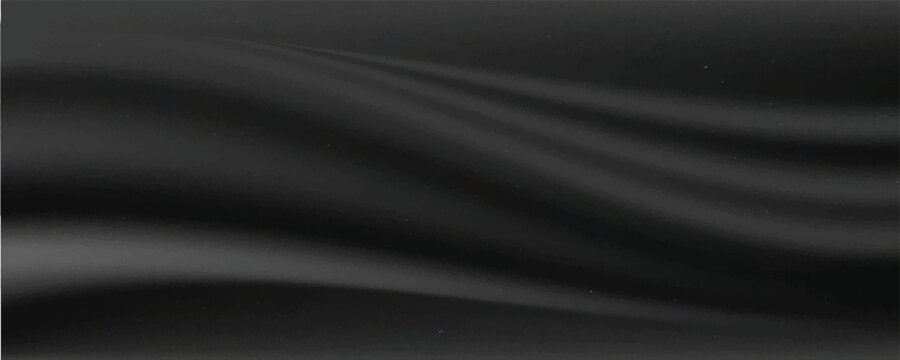 Smooth elegant black satin texture abstract background. Luxurious background design,vector Eps10