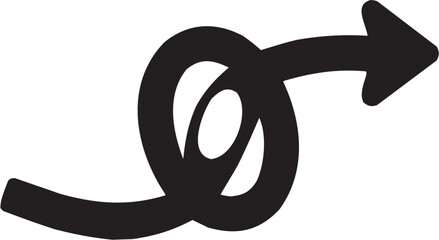 Interlocking Shapes Icon in Line Style. Abstract geometric shapes representing connection and structure