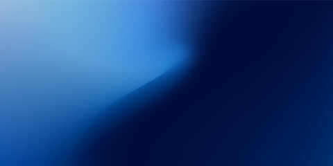 Gradient blue abstract background with a soft curve and smooth lighting.