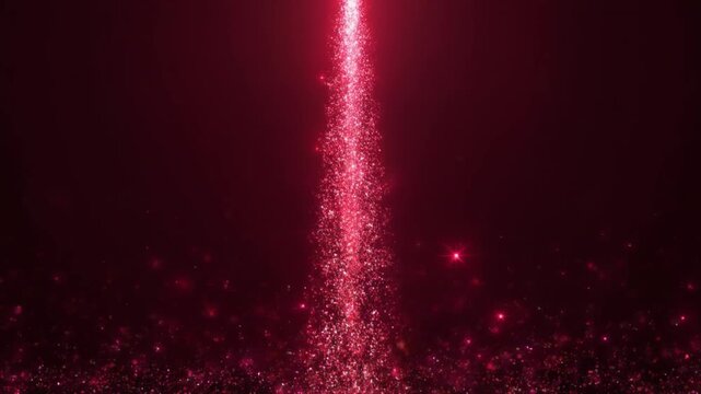 ルビーレッド光の垂直上昇スパーク映像素材