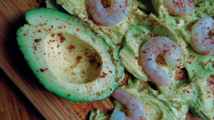 Fresh Avocado Salad with Herbs and Vegetables
