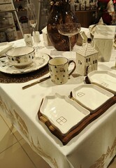 table setting for a dinner