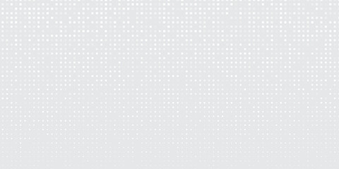 Transparant dot silver halftone gradient texture. Vanishing polka dot background. Repeating dots gradation abstract simple