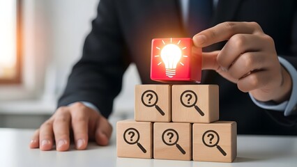 Generating innovative solutions for business challenges, finding answers effectively