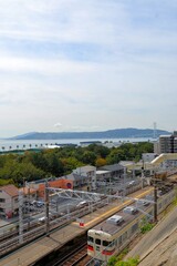 Obraz premium 明石海峡沿いの風景