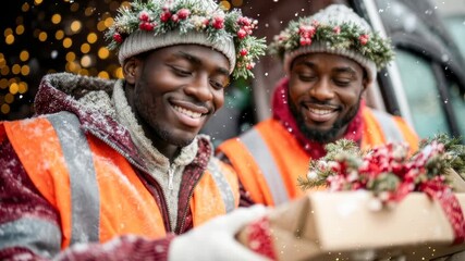 Holiday Helpers Share Gifts and Joy While Celebrating Together During the Festive Season