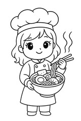 Fun cartoon chef illustration