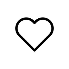 Heart icon - minimal outline