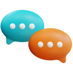 3d speech bubbles