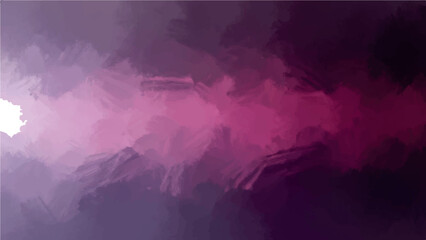 Abstract purple and blue sky with smoke texture and dark night space © plustration