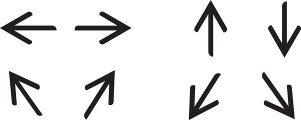 Green .black street signs. Direction wayfinding arrows, post sign isolated realistic vector illustration set. Arrow icon set cursor arrow
