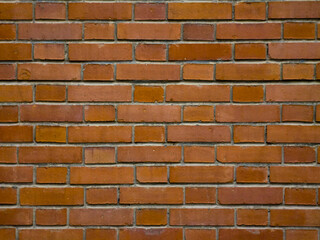 Classic red brick wall texture for background