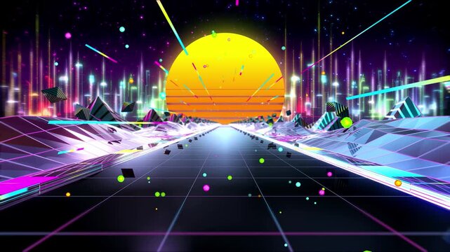 Synthwave Empty Road