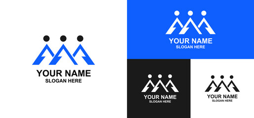 The Mountain Peak Logo Represents Teamwork and Unity