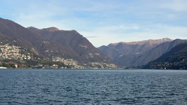 panorama del lago di como italia