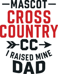 Mascot Cross Country Dad Design