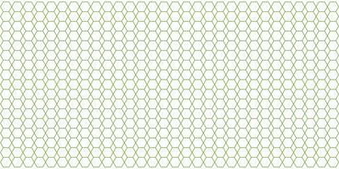 Seamless honeycomb hexagonal vector pattern background in light sage green and white