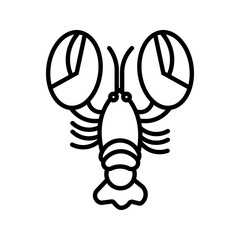  lobster icon sea animal graphic icon vector