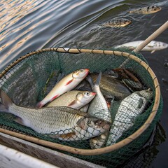 fishing nets on a fishing boat