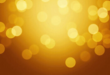 View of Abstract gold bokeh background