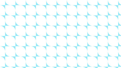 Repeating Pattern of White and Light Blue Rounded Squares abstract background