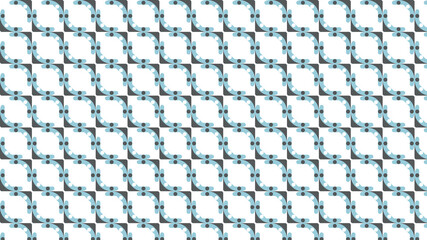 Grid Pattern of Blue and Gray Rounded Squares on White geometric abstract